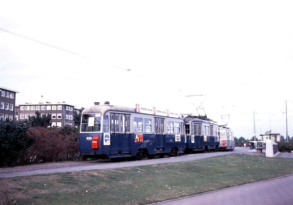 GVB 999 op de President Kennedylaan in Amsterdam eind jaren 60.