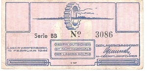 Nederland 1944 0,10 gulden a Westerbork