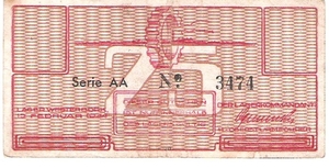Nederland 1944 0,25 gulden a Westerbork