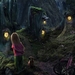 fantasy-wallpaper-with-child-in-forest-with-lights