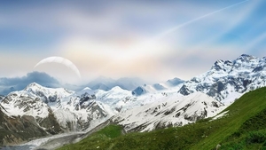 Mountain_landscape_with_the_moon_1366x768_background