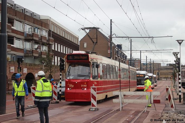 Proefrit nieuw tramtraject Spoorzone Delft    (10 oktober 2017)