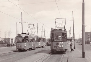 Motorrijtuig 498, lijn 17, Marconiplein, 30-4-1957