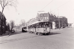 Motorrijtuig 504, lijn 2, Oranjeboomstraat, 24-3-1962