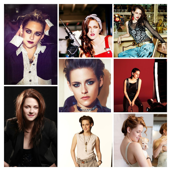 Kristen Stewart Chanel Le Rouge Collection N1 BTS Picture-COLLAGE