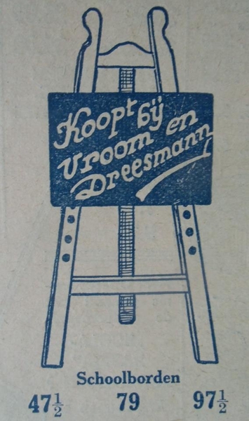 Koopt bij Vroom en Dreesmann. Een cadeautip uit 1930