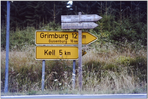 wegwijzers: Grimburg - Kell