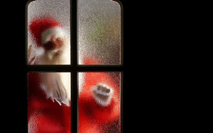 zwarte-kerst-wallpaper-met-de-kerstman-achter-het-raam