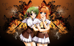 wallpaper-met-twee-anime-meisjes