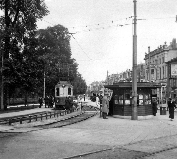 Halte Koekamp bij Staatsspoor in Den Haag.