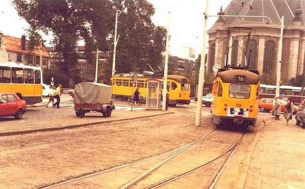 1 oktober 1983. De laatste dag Trams op de Turfmarkt.