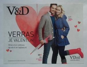 Valentijnsdag bij V&D 2013