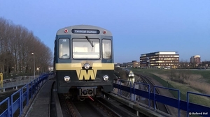 Metrostel 5024 onderweg naar Blaak    (6 februari 2018)