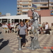 24F 16 NOV 08 Levend standbeeld in de straten van Benidorm
