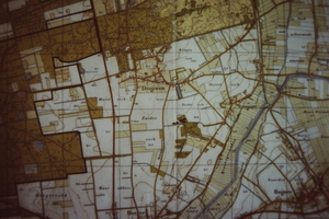 kaart van Drouwen en omgeving.