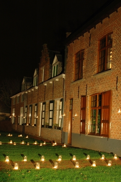 Begijnhof in Turnhout by night