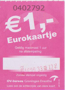 Euro kaartje