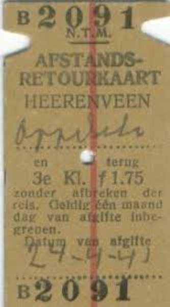Retourkaart Heerenveen