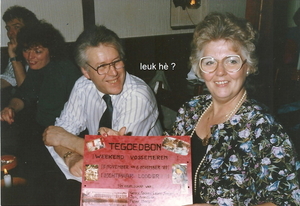 Margit Scheepsma met Peter Lodder (1989)