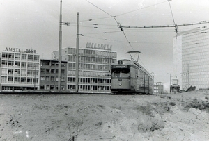 369, lijn 3, noodbrug Hofplein, 1965 (D. de Haan)