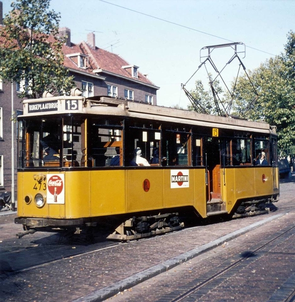 473, lijn 15, Rusthoflaan, 1964 (Coll. Stichting RoMeO)