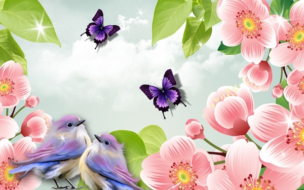 butterflies-birds-and-flowers-wallpaper