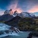 Chile-Patagonia-National-Park-Torres-del-Paine-mountains-river-su