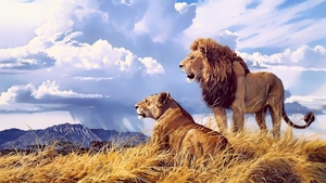 lion-lioness-artwork-4k-wallpaper-8425961514869401
