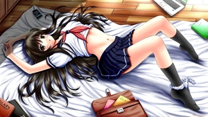 long-hair-anime-anime-girls-brunette-open-mouth-looking-at-viewer