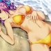 anime-purple-hair-cartoon-black-hair-hair-mouth-bikini-swimwear-c