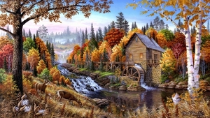 Home-in-the-forest-oil-painting_1920x1080