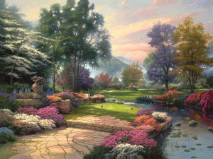 oil-painting-by-thomas-kinkade-living-waters