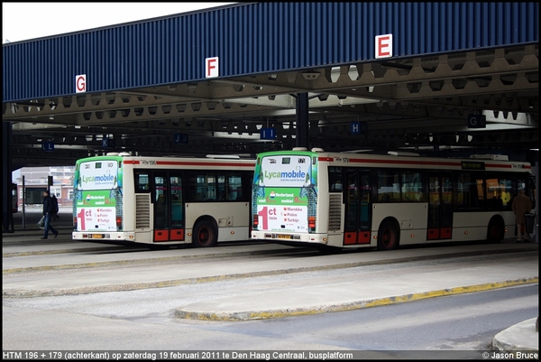 196 + 179 (achterkant) - Den Haag Centraal, busplatform