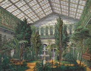 Hau._Interiors_of_the_Small_Hermitage._The_Winter_Garden._1865