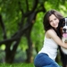 girl_dog_happiness_friendship_nature_green_background_76424_1920x