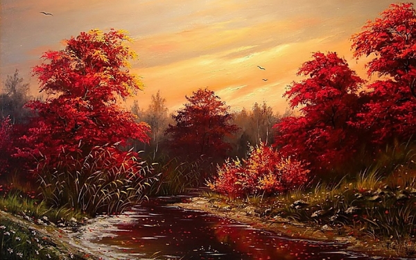 ws_Great_Red_Trees_River_Sunset_1920x1200