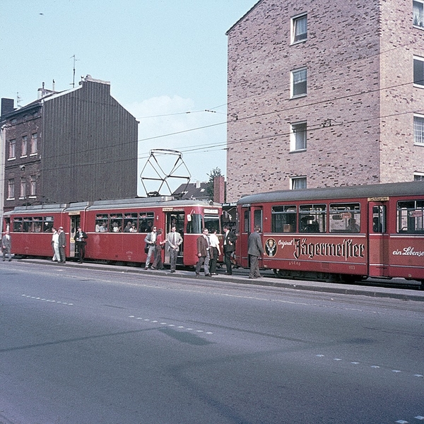 Op 16-04-1974excursie naar het trambedrijf van Aachen. Dit trambe