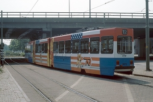 WK-tram 3072 met als thema Nationale Nederlanden. 15-07-1994