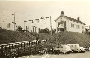 Het stationsgebouw van de Hofpleinlijn. Dit is de kant bij Park V