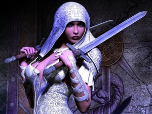 woman_with_two_swords_wallpaper_background_28581