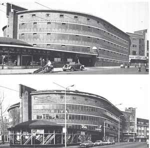 1930 geopende parkeergarage met 4 verdiepingen in de Torenstraat