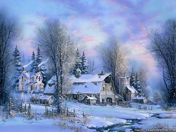 countryside-idyl-old-christmas-wallpapers