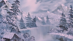 winter_art_painting_river_fir-trees_lodge_white_50177_1280x720