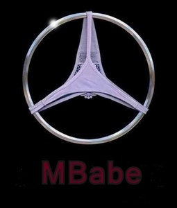 MBabes Vintage Cars Garage Logo - RED