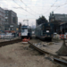 Station Hollands Spoor na de verlegging van het eerste tramspoor 