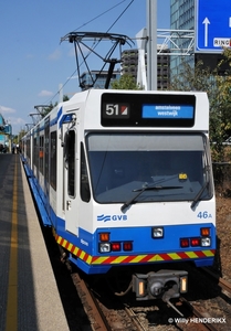 GVB 66-46 lijn 51 ADAM ZUID 20180721 10u54 als tram (2)
