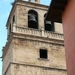 Ooievaarsnesten op kerk Sant Maria de Palacio te Logrono