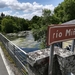 De witte bloemen op de rivier rio Mino