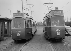 550+529 Nadat lijn 5 op 16 september 1961 (tijdelijk) werd opgehe