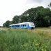 De nieuwe trein van de Bentheimer Eisenbahn. Die tussen Bad Benth